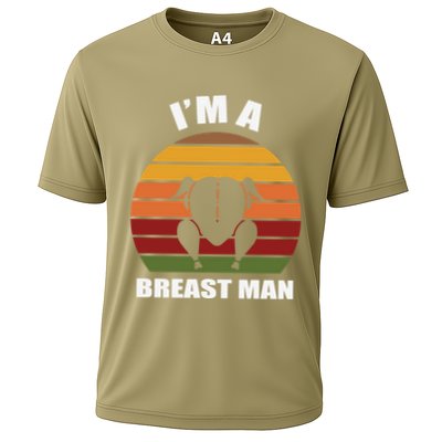 Funny Cute Thanksgiving Day I’m A Breast Man Turkey Performance Shirt