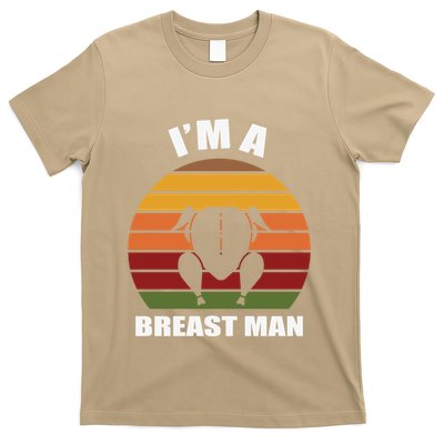 Funny Cute Thanksgiving Day I’m A Breast Man Turkey T-Shirt