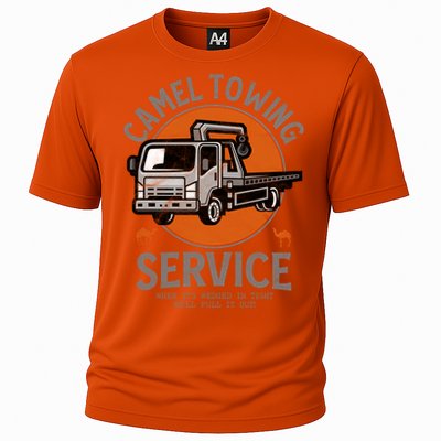 Funny Camel Towing Retro Adult Humor Saying Halloween Cool Gift Cooling Performance Crew T-Shirt