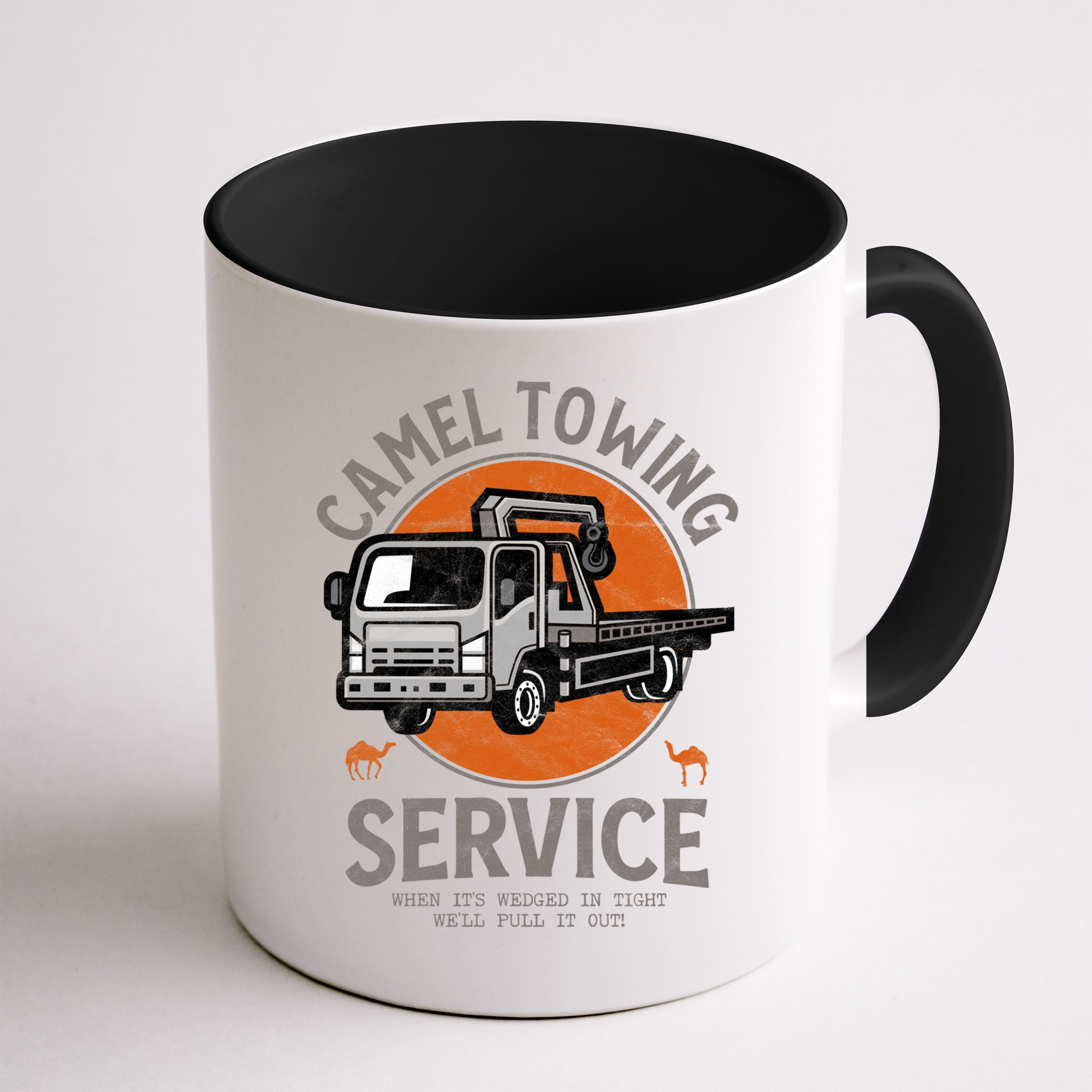 Funny Camel Towing Retro Adult Humor Saying Halloween Cool Gift Mug