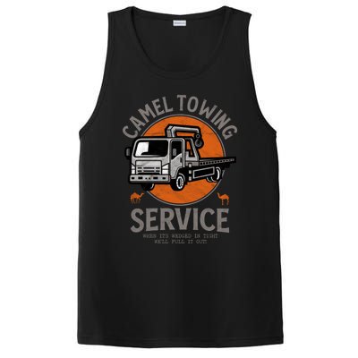 Funny Camel Towing Retro Adult Humor Saying Halloween Cool Gift PosiCharge Competitor Tank