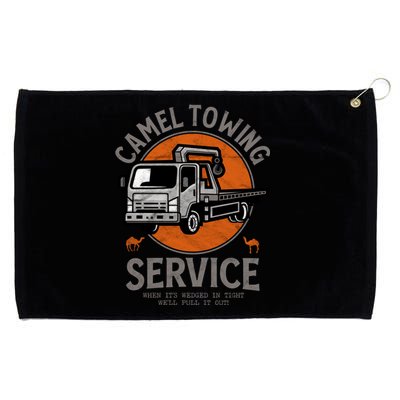 Funny Camel Towing Retro Adult Humor Saying Halloween Cool Gift Grommeted Golf Towel