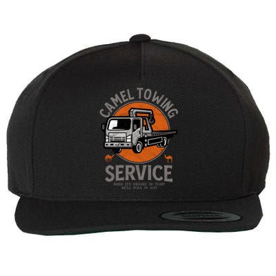 Funny Camel Towing Retro Adult Humor Saying Halloween Cool Gift Wool Snapback Cap