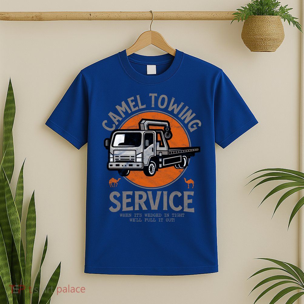 Funny Camel Towing Retro Adult Humor Saying Halloween Cool Gift T-Shirt