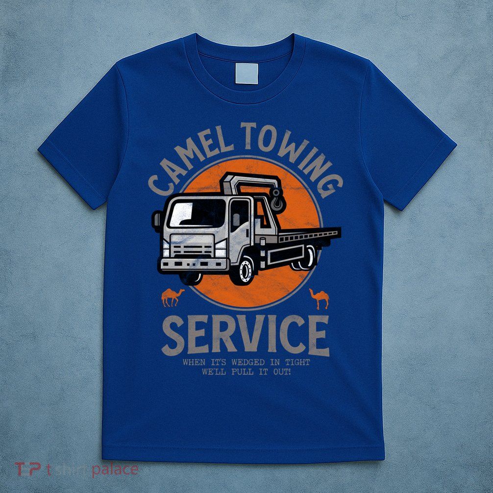Funny Camel Towing Retro Adult Humor Saying Halloween Cool Gift T-Shirt