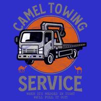 Funny Camel Towing Retro Adult Humor Saying Halloween Cool Gift V-Neck T-Shirt