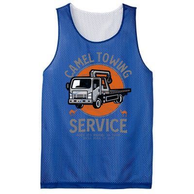 Funny Camel Towing Retro Adult Humor Saying Halloween Cool Gift Mesh Reversible Basketball Jersey Tank