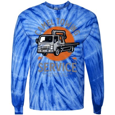 Funny Camel Towing Retro Adult Humor Saying Halloween Cool Gift Tie-Dye Long Sleeve Shirt