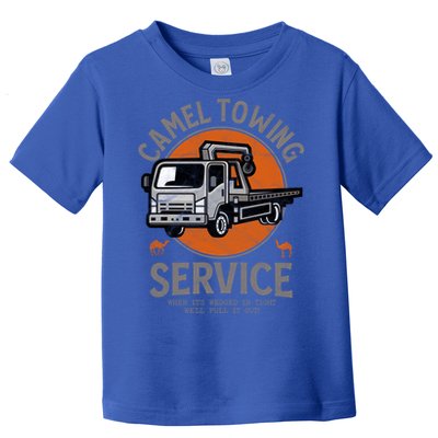 Funny Camel Towing Retro Adult Humor Saying Halloween Cool Gift Toddler T-Shirt