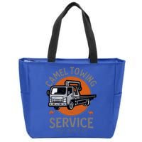 Funny Camel Towing Retro Adult Humor Saying Halloween Cool Gift Zip Tote Bag