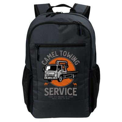 Funny Camel Towing Retro Adult Humor Saying Halloween Cool Gift Daily Commute Backpack