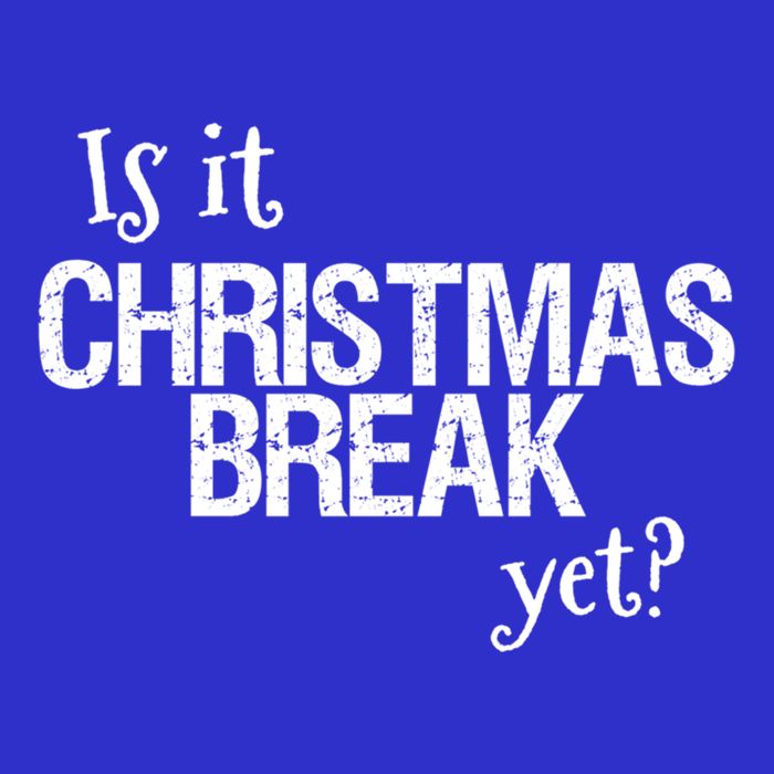 Funny Christmas Teacher Quote Is It Christmas Break Yet? Gift Women's V-Neck T-Shirt