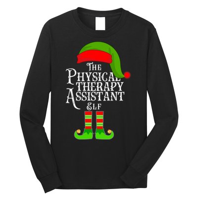 Funny Christmas The Physical Therapy Assistant Elf Long Sleeve Shirt