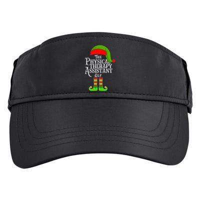 Funny Christmas The Physical Therapy Assistant Elf Adult Drive Performance Visor