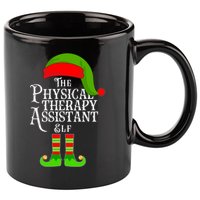 Funny Christmas The Physical Therapy Assistant Elf 11oz C Handle Ceramic Mug