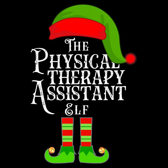 Funny Christmas The Physical Therapy Assistant Elf Drawstring Bag
