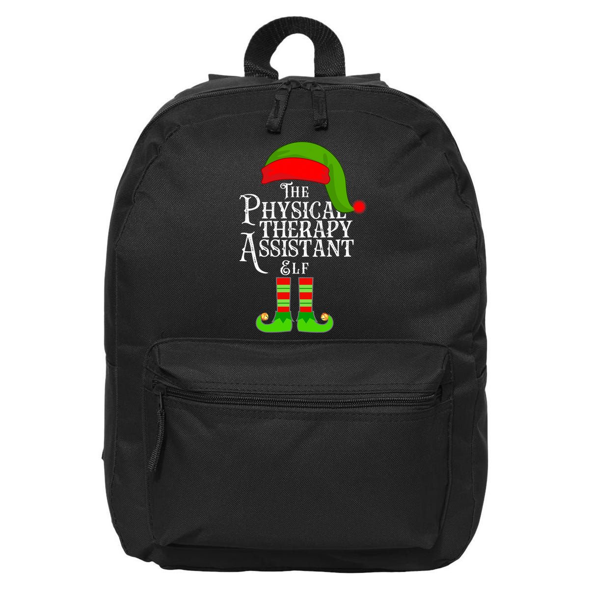 Funny Christmas The Physical Therapy Assistant Elf 16 in Basic Backpack