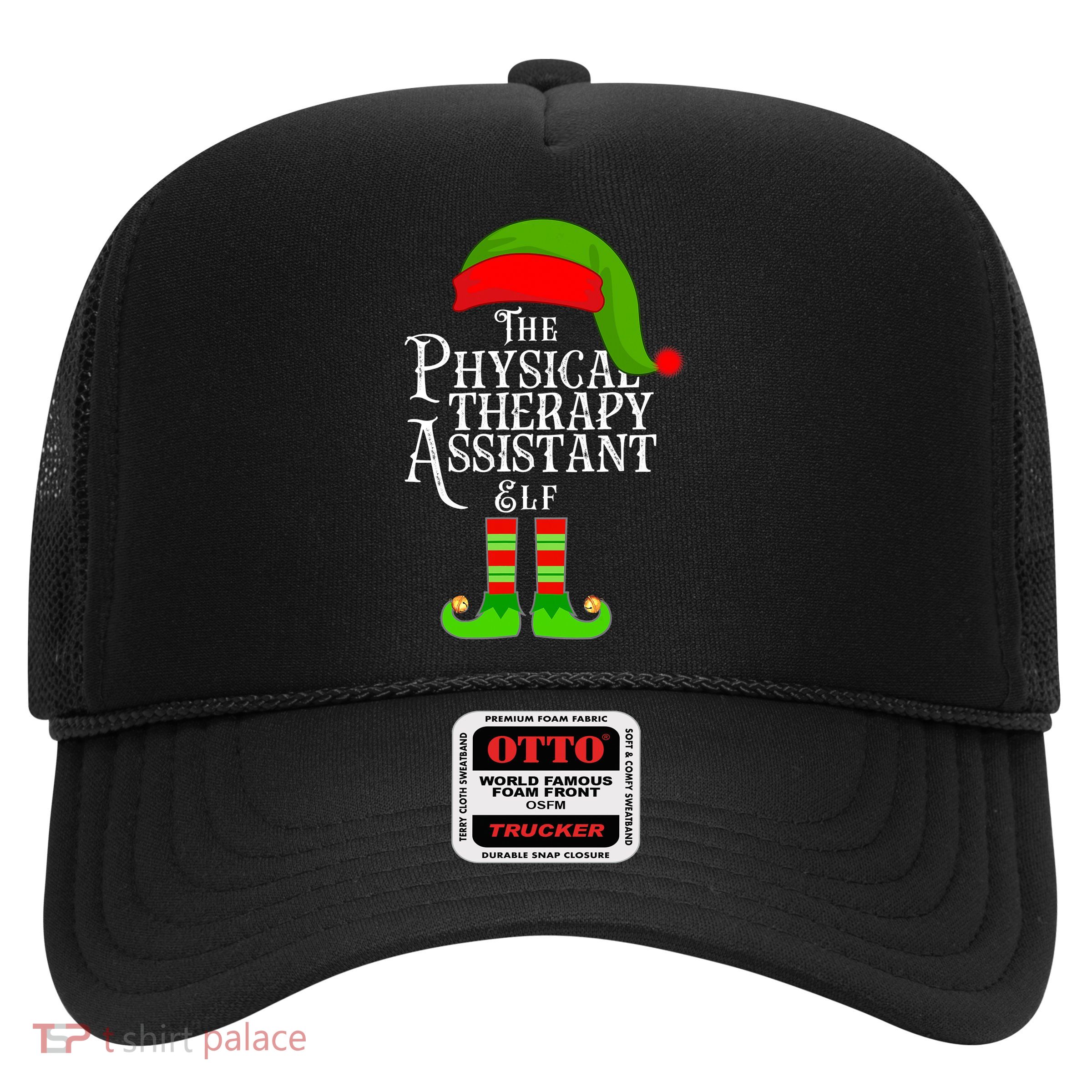 Funny Christmas The Physical Therapy Assistant Elf Trucker Hat