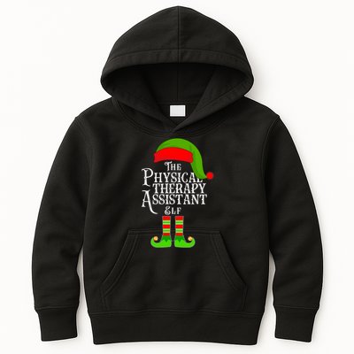 Funny Christmas The Physical Therapy Assistant Elf Kids Hoodie