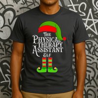 Funny Christmas The Physical Therapy Assistant Elf T-Shirt