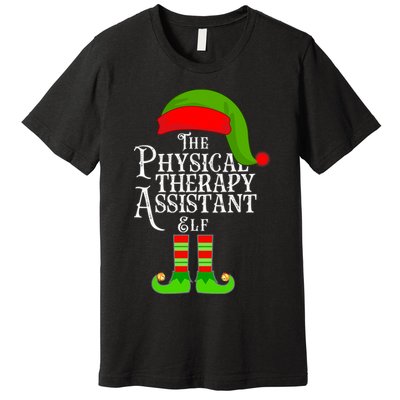 Funny Christmas The Physical Therapy Assistant Elf Premium T-Shirt