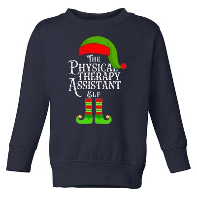 Funny Christmas The Physical Therapy Assistant Elf Toddler Sweatshirt