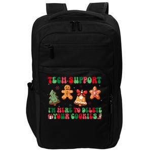 Funny Christmas Techsupport Here To Delete Cookies Xmas Impact Tech Backpack