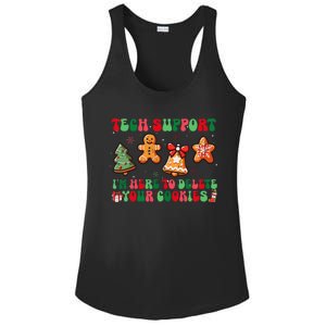 Funny Christmas Techsupport Here To Delete Cookies Xmas Ladies PosiCharge Competitor Racerback Tank