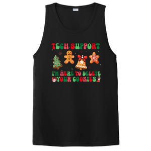 Funny Christmas Techsupport Here To Delete Cookies Xmas PosiCharge Competitor Tank