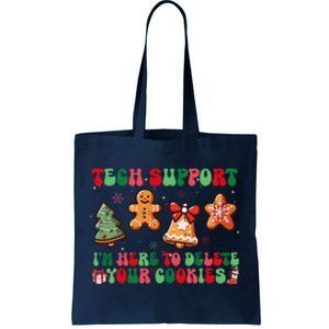 Funny Christmas Techsupport Here To Delete Cookies Xmas Tote Bag