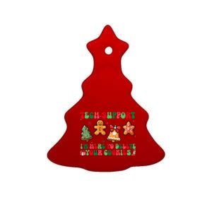 Funny Christmas Techsupport Here To Delete Cookies Xmas Ceramic Tree Ornament