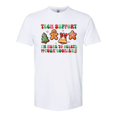 Funny Christmas Techsupport Here To Delete Cookies Xmas Softstyle CVC T-Shirt