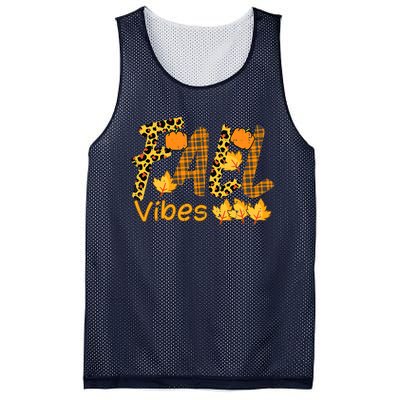 Funny Cute Thanksgiving Leopard Plaid Fall Vibe Autumn Mesh Reversible Basketball Jersey Tank