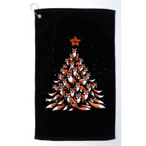 Fox Christmas Tree Fox Xmas Tree Platinum Collection Golf Towel