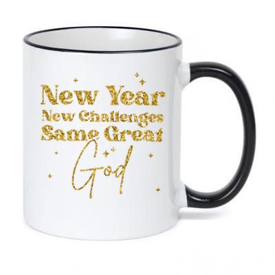 Funny Cheers To A New Year New Years Eve Party 2024 Gift 11oz Black Color Changing Mug