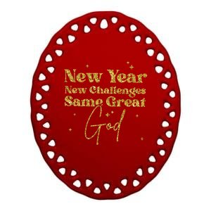 Funny Cheers To A New Year New Years Eve Party 2024 Gift Ceramic Oval Ornament