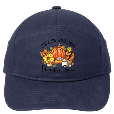 Funny Cute Thanksgiving Pumpkin Spice Autumn Lover Girls 7-Panel Snapback Hat