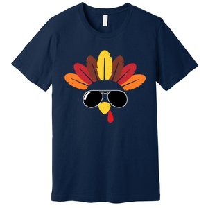 Funny Cute Turkey Pilgrim Costume For Boys & Girls Thanksgiving Premium T-Shirt