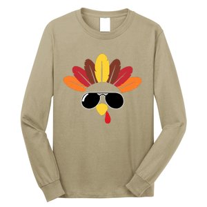 Funny Cute Turkey Pilgrim Costume For Boys & Girls Thanksgiving Long Sleeve Shirt