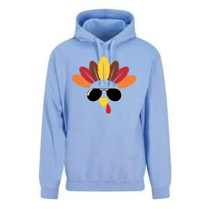 Funny Cute Turkey Pilgrim Costume For Boys & Girls Thanksgiving Unisex Surf Hoodie