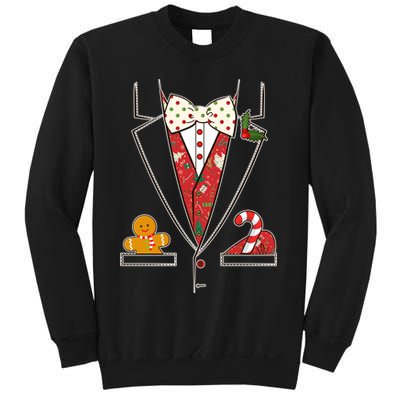 Funny Christmas Tuxedo Costume Sweatshirt