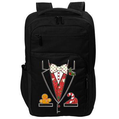 Funny Christmas Tuxedo Costume Impact Tech Backpack