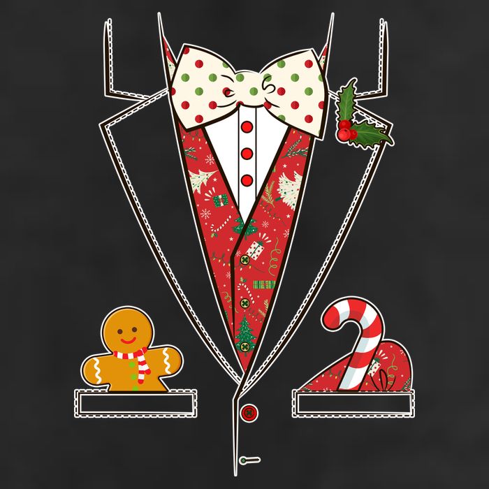 Funny Christmas Tuxedo Costume 11oz C Handle Ceramic Mug