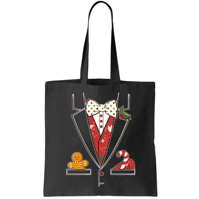 Funny Christmas Tuxedo Costume Bag