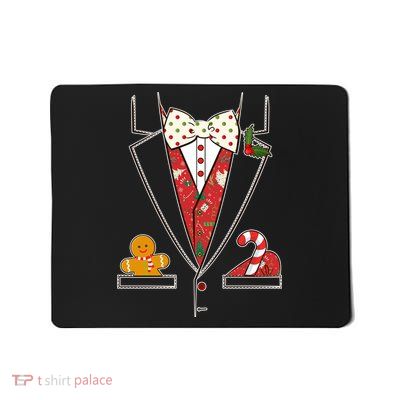 Funny Christmas Tuxedo Costume Mousepad