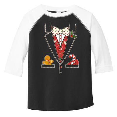 Funny Christmas Tuxedo Costume Toddler Fine Jersey T-Shirt