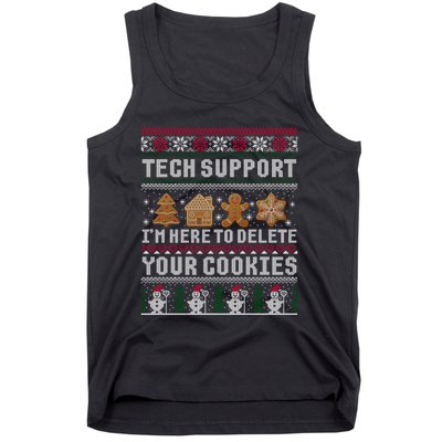 Funny Christmas Tech Support Computer Programmer Gift Tank Top