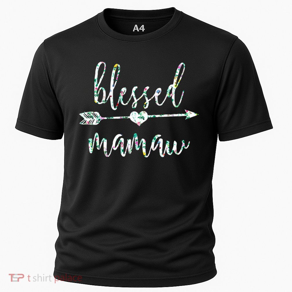 Flowers Cute Tropical Blessed Mamaw Meaningful Gift Performance Shirt