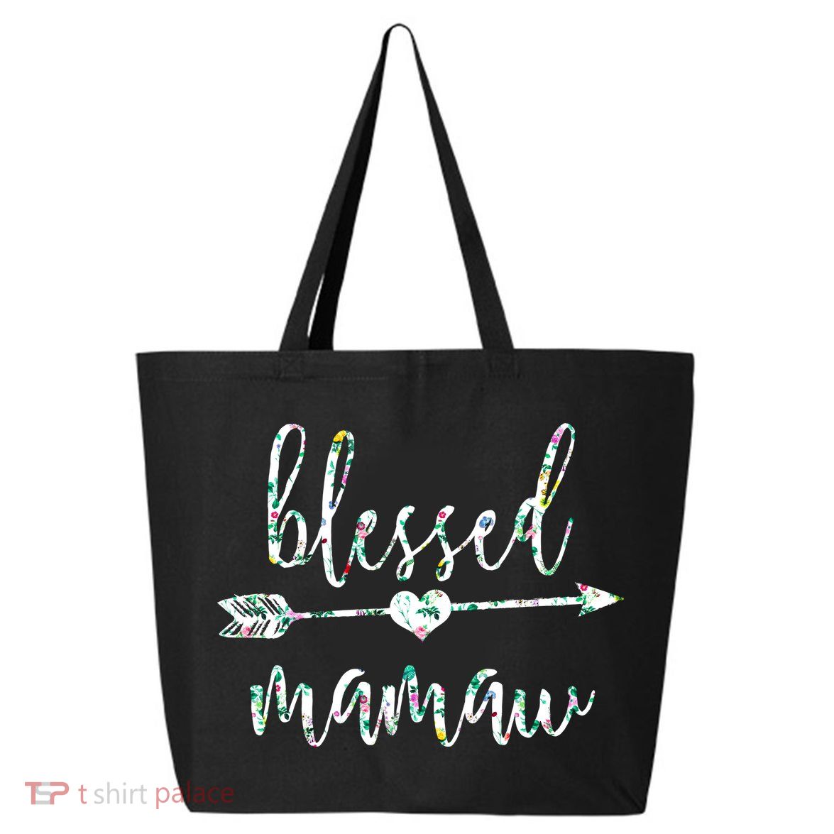 Flowers Cute Tropical Blessed Mamaw Meaningful Gift 25L Jumbo Tote