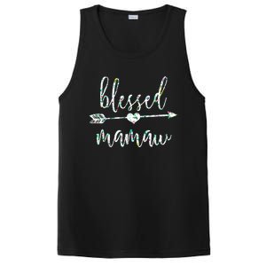 Flowers Cute Tropical Blessed Mamaw Meaningful Gift PosiCharge Competitor Tank